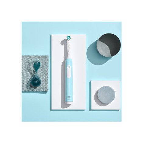 Szczoteczka elektryczna do zębów Oral-B Pro Series 1 Duo, ładowana, dla dorosłych, 2 głowice, 3 tryby czyszczenia, niebiesko-cza - 3